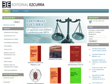 Tablet Screenshot of editorialezcurra.es